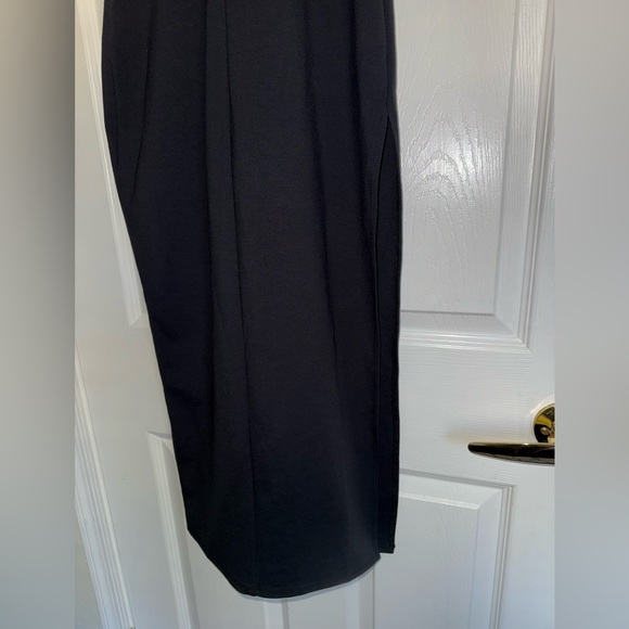 Lovers + Friends Charlotte Rhinestone Strap Cutout Midi Sexy Slit Dress REVOLVE - Picture 14 of 16